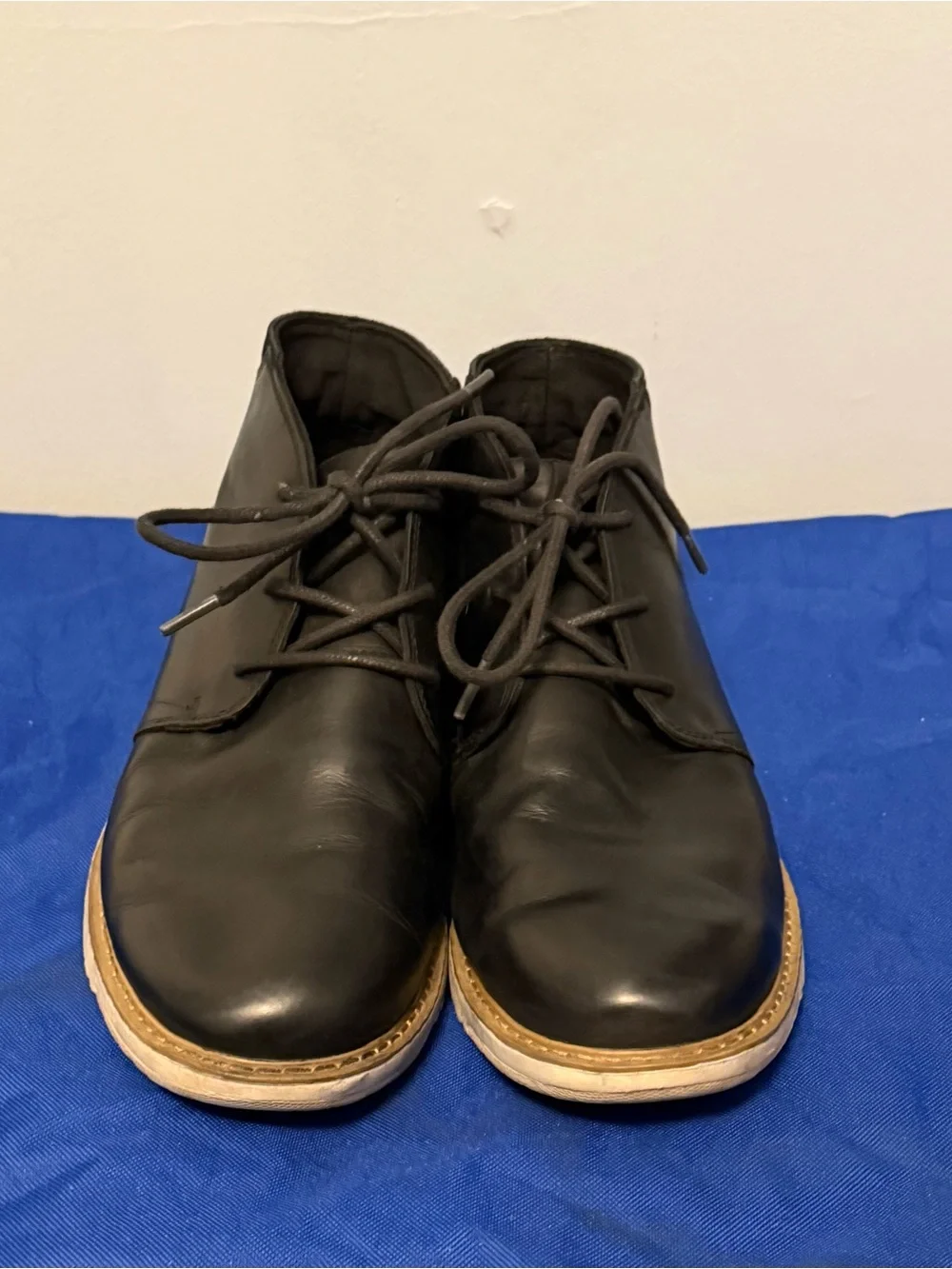 TOMS Black 100% quality Leather Chukka Boots